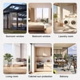 thumbnail image 5 of Cooling Privacy Anti-UV Window Film,Total Blackout Window Film, Thicken Aluminized Film Insulation, Heat Reflective Window Film, with Suction Cups,Easy to Disassemble/Reusable (20''x40''), 5 of 7