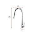 thumbnail image 2 of Elegant Lighting Lucas Single Handle Pull Down Sprayer Kitchen Faucet In Chrome, 2 of 6