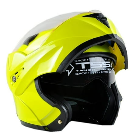 ILM Motorcycle Flip up Modular Full Face Helmet Dual Visor DOT Approved 8 Colors Available