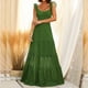thumbnail image 4 of Moda mujer elegante sexy casual sin mangas honda correa color puro vestido largo Pompotops ghjkhdj1171, 4 of 8