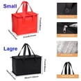 thumbnail image 3 of Portable Lunch Cooler Bag Folding Insulation Picnic Ice Pack Food Thermal Bag Drink Carrier Insulated Bag Beer Delivery Bag, 3 of 7