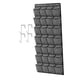 thumbnail image 3 of Organizador colgante de puerta suave para la entrada, dormitorio, hombres Borde negro, 3 of 9