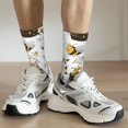 thumbnail image 6 of Xecao Honey Bee Insect Pattern Sport Socks for Women and Men Crew Socks Sporty Calf Socks Casual Socks, 6 of 6