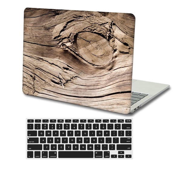 KSK KAISHEK Hard Shell Case Cover for MacBook Pro 16"( XDR Display Touch ID, 2019-2020) + Black Keyboard Cover Model A2141, Type C Wood grain 83