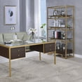 thumbnail image 3 of ACME Yumia Bookshelf in Gold, 3 of 4