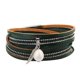 thumbnail image 2 of Moda múltiples capas de cuero de imitación de pers gota brazalete brazaletes Verde Sunnimix Pulsera, 2 of 7