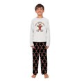 thumbnail image 4 of Santa’s Strongest Reindeer Matching Family Christmas Pajamas With Dog, Weightlifting Reindeer Holiday PJs, Plus Sizes, With Pockets, 4 of 7