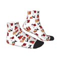 thumbnail image 6 of Salouo Cute Cat And Christmas Gift Pattern Unisex Middle Tube Socks,Middle-Finger Knee High Socks Over The Calf Tube Stocking Crew Stockings for Women and Men Tube Socks, 6 of 8
