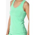 thumbnail image 5 of Women's Premium Cotton Vest Basic Soft Stretch Racerback Tank Top Solid Color, 5 of 8