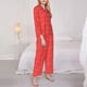 thumbnail image 3 of Fotbe Hohoho4 Conjunto de Pijama de Manga Larga para Mujer con Estampado, Ropa de Dormir de 2 Piezas, Conjunto de Casa Suave y Cómodo con Bolsillos-Medium, 3 of 7