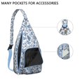 thumbnail image 2 of Anti-Theft Lightweight Sling Bag - Women’s Floral Print Crossbody Backpack, Waterproof Boho Purse for School, Travel, 2 of 4