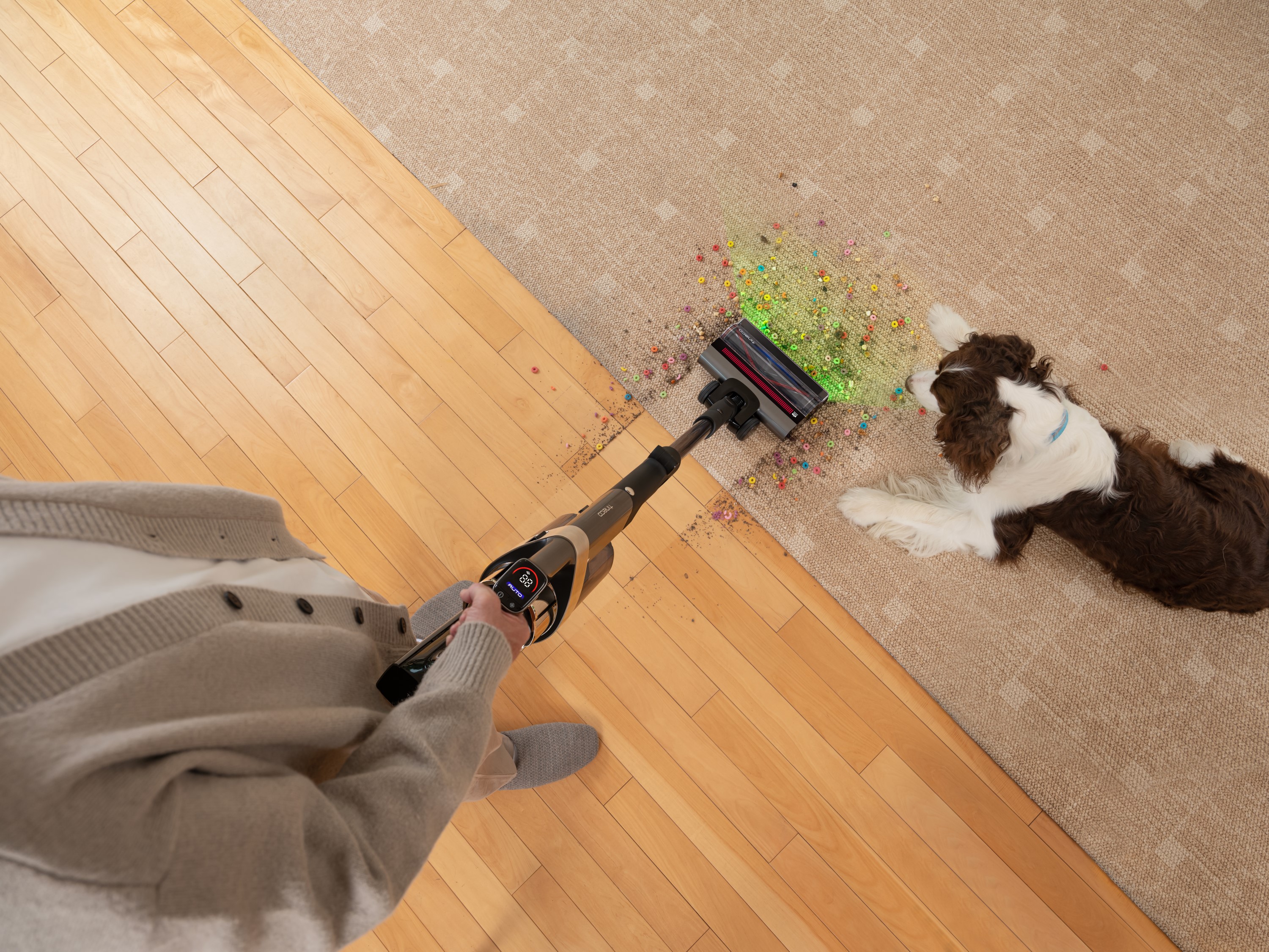 Tineco PURE ONE A90S Smart Cordless Stick Vacuum Cleaner, Lightweight, Powerful Suction, Pet Hair, Multi-Surface Cleaning, LED Display
