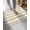 White Brown, variant on Luxury Plush Bathroom Rugs Mat, Pink Striped Soft Shaggy Bath Carpet, Farmhouse Vintage Stripes Non-Slip Floor Mat for Kitchen, Bedroom, 18"x30"