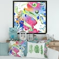 thumbnail image 3 of Designart 'Iridiscent Colorful Daisy Flowers' Transitional Framed Art Print, 3 of 4