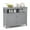 Gray, variant on Costway Kitchen Buffet Server Sideboard Storage Cabinet w/2 Doors & Shelf Black