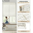 thumbnail image 3 of LazBlinds No Tools No Drill Cordless Bamboo Roman Shades, Light Filtering Window Treatment, Roll Up Bamboo Blinds for Window 28'' W x 64'' H, Whitewash B, 3 of 4