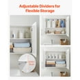 thumbnail image 4 of KFFKFF Laundry Wall Cabinet 2‑Tier 16×32×24‑Inch Particle‑Board MDF, White, 4 of 9