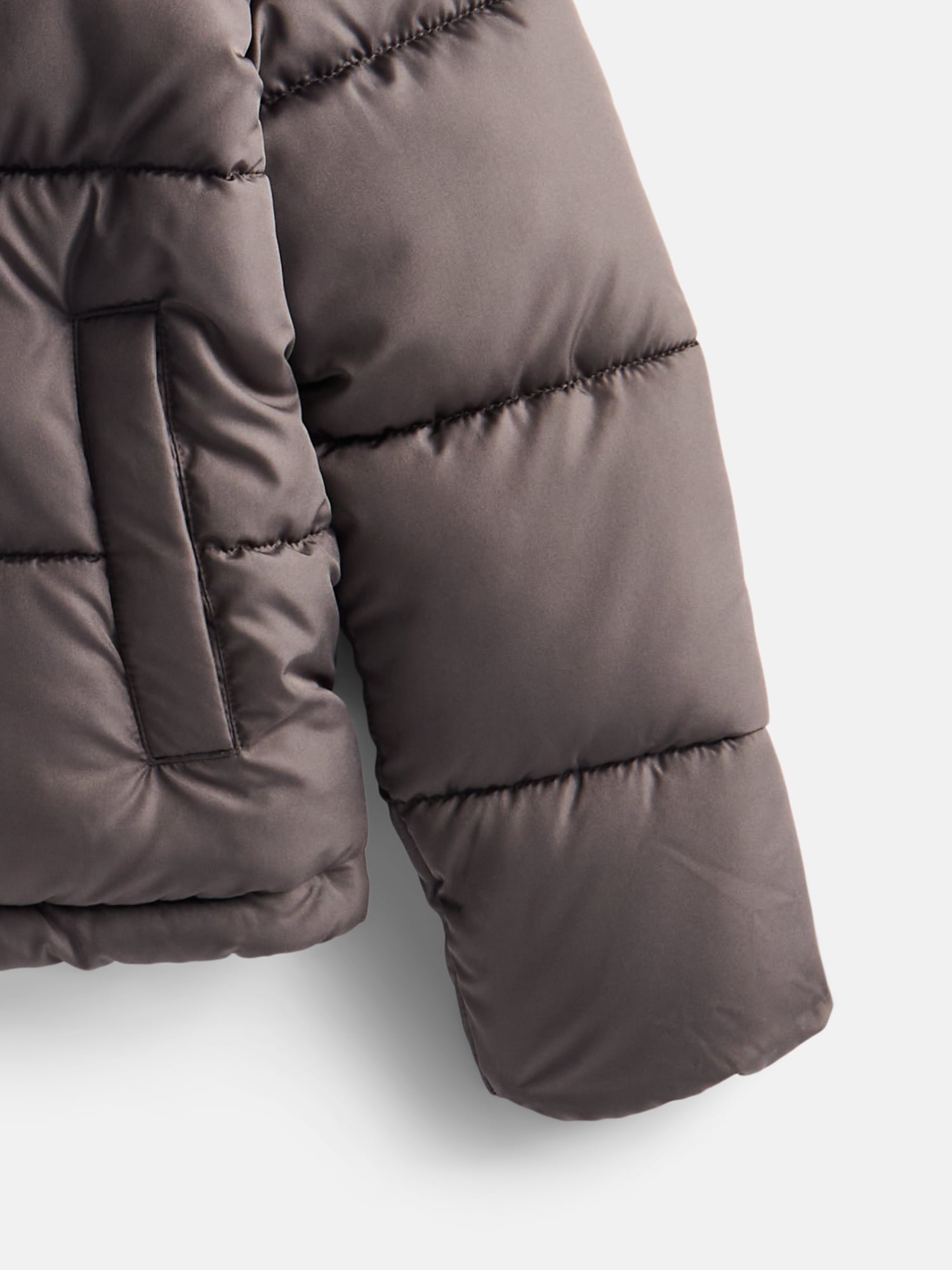 Wonder Nation Boys' Quilted Puffer Jacket with Hood, Sizes 4-18 & Husky