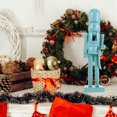 thumbnail image 2 of KAKOWELY Wooden Nutcracker Wooden Nutcracker Christmas Decor Tabletop Cabinet Display Xmas Solid Color Nutcracker Classic Holiday Decor Nutcracker Ornament, 2 of 4