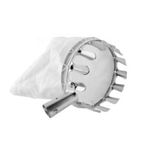 Fruit Picker Head Basket,Metal Fruit Picker,Fruit Picking Tool with Basket,Orange Picker Pole Tool,Portable Fruits Catcher Bag for Harvest Picking Citrus Pear Lemon Mango Tree Picker(Size:16cm)