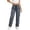 A-Dark Gray51, variant on Womens Cargo Pants Straight Leg Zip Pockets Drawstring Baggy Pants Lightweight Outdoor Climbing Trousers With Pockets