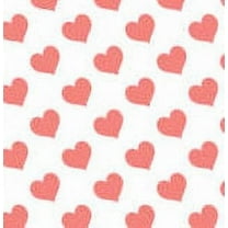 Peach Hearts Edible Cake & Cupcake Image Decoration Frosting Sheet