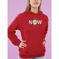 thumbnail image 2 of Yesterday Tomorrow Now! Hoodie Women -Image by Shutterstock, Female Small, 2 of 4