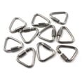 thumbnail image 1 of Flomore M4 Delta Quick Link 304 Stainless Steel Triangle Quicklink Chain Connector Screw Lock Carabiner Pack of 10, 1 of 4