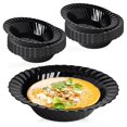 thumbnail image 1 of Smarty 5 oz. Black Classic Flair Disposable Plastic Dessert Bowls 180ct, 1 of 6
