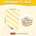 thumbnail image 2 of Uxcell 12 Pcs Popcorn Boxes, 3 Inch Popcorn Bucket Containers, Movie Night Supplies Paper Cups Holders Diagonal Stripe Pattern for Cinema, Gold, 2 of 7
