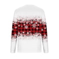 thumbnail image 5 of BLVB Christmas Shirts for Women Long Sleeve Crewneck Snowflake Graphic Tee Tops Vacation T Shirts Blouse Christmas Gifts, 5 of 5