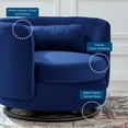 thumbnail image 6 of Relish Performance Velvet Swivel Chair-EEI-5001, 6 of 7