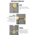 thumbnail image 5 of Coat Hooks Wall Mounted, Metal Coat Rack 5-Hook Gold Heavy Duty Entryway Hook for Clothes Hat Key Towel and Bag for Kitchen Bathroom, 5 of 8