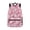 Bunny Strawberry Daisy Pattern, variant on Red Blue Paint Splatter Backpack School Bag for Children Boys Girls Bookbag Outdoor Sports Rucksack Daypack