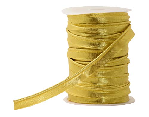 Seaming Edging Braid Piping Bias 0.4 inch 70yd Hemming Gold Binding Fabric Maxi Piping Trim for Sewing Seaming Edging Braid Piping Bias 0.4 inch 70yd Hemming Gold Binding Fabric Maxi Piping Trim for Sewing