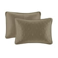 thumbnail image 5 of Regency Heights Quebec 3 Piece Bedspread Set Lightweight Reversible Bedding Set, Queen, Mocha, 5 of 14