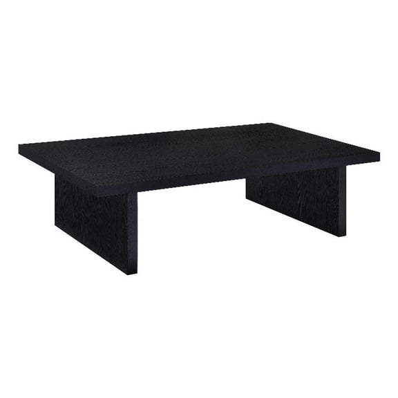 Max Rectangular Engineered Laminate Coffee Table Black