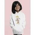 thumbnail image 2 of Cute Bunny W Umbrella Hoodie Juniors -Image by Shutterstock,  Small, 2 of 4