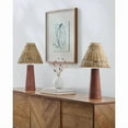 thumbnail image 2 of Mark&Day Table Lamps, Nainoa Modern Dark Brown Bedside Table Lamp Set of 2 for Nightstand Bedroom, Living Room or Office (22" H x 5" W x 5" D), 2 of 5