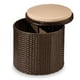 thumbnail image 1 of Puff Exterior Redondo de Mimbre Marrón/Beige - Best Choice Products, 1 of 8