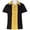 yellow, variant on Work Shirt Elegant Formal Office Short Sleeve Women Secretary Blouses-black&pink