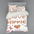 thumbnail image 2 of Ambesonne Nature Bedding Set 3 Pcs, Love Hippie Vivid Floral, Twin, Multicolor, 2 of 3