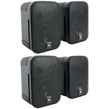 (4) JBL C1PRO Control 1 PRO Black 5.25" Wall Mount Home/Commercial Speakers