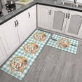 thumbnail image 2 of Sunflower Kitchen Decor Rug Set 2 Pieces Waterproof Runner Rugs Washable Apply to Kitchen Sink or Laundry, Sunflower Decorations Indoor Floor Mat 17"x47"+17"x30", 2 of 6