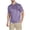 Purple A, variant on WRKEKC Mens Short Sleeve Button Down Shirts Geometric Print Short Sleeve Button Lapel Top Modern Graphic Smart Casual Style