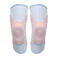 thumbnail image 1 of Rodillera Barra de Resorte de Silicona Almohadillas Engrosadas Soporte Estable Rosa Azul 1 par Manga de compresión de Rodilla de Malla Transpirable para Exteriores para desgarros ANGGREK Otros, 1 of 8