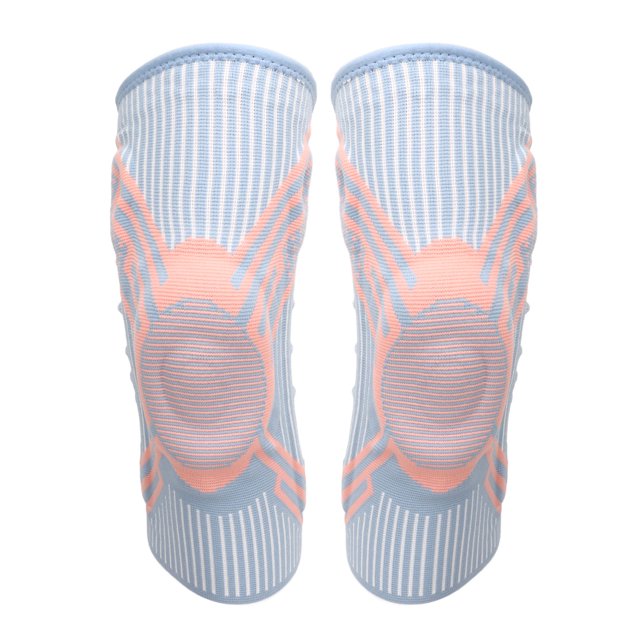 Rodillera Barra de Resorte de Silicona Almohadillas Engrosadas Soporte Estable Rosa Azul 1 par Manga de compresión de Rodilla de Malla Transpirable para Exteriores para desgarros ANGGREK Otros