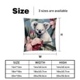 thumbnail image 5 of Koala Decorative Bed Pillow Covers Throw Pillows Set with Unique Patterns for all Occasions - 16x16, 18x18, 20x20 inches - 2 Pack Pillow Inserts Included, 5 of 6