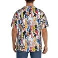 thumbnail image 5 of Fotbe Colourful Horses print Short Sleeve Button Down Shirts for Men Casual Summer Beach Wrinkle Free Shirt-Large, 5 of 7