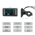 thumbnail image 4 of Electric Bike Panel UKC1+ Color Display LCD Display Electric Bike Scooter Display with USB SM Connector, 4 of 8